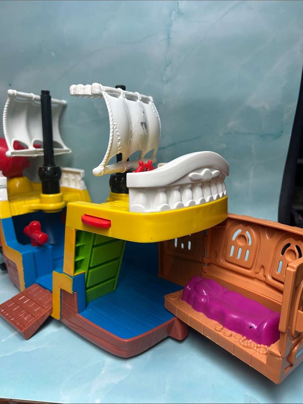 Fisher Price Little People LIL PIRATE SHIP Sound Not Works 2005 - Picture 5 of 6
